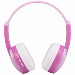 Kidz Wireless Bluetooth DJ Style Headphones - Pink