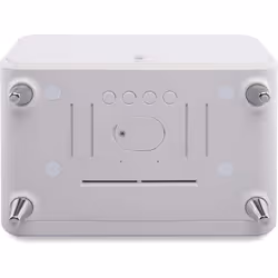 Groov-e Athena Touch Control LCD Display Alarm Clock with Built-in Wireless Charger - White