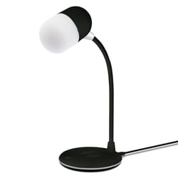 Apollo LED Lamp with Wireless Charging Pad & Bluetooth Speaker - Black