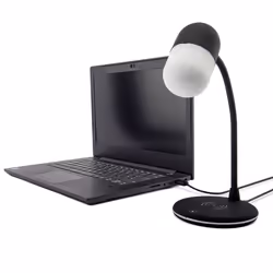 Apollo LED Lamp with Wireless Charging Pad & Bluetooth Speaker - Black