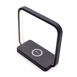 Artemis LED Touch Lamp with Wireless Charging Pad - Black