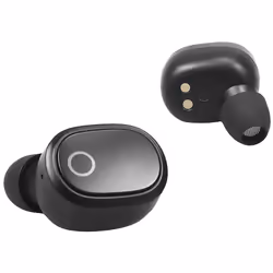 Groov-e Music Buds True Wireless Earphones with Charging Case - Black