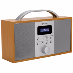 Groov-e Boston, Wooden DAB & FM Radio with Bluetooth