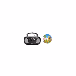 Groov-e GVPS733CD10BK Original Boombox Portable CD Player