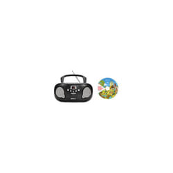 Groov-e GVPS733CD10BK Original Boombox Portable CD Player