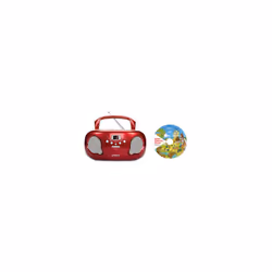Groov-e GVPS733CD10RD Original Boombox Portable CD Player