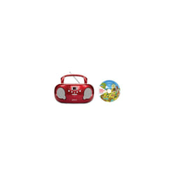 Groov-e GVPS733CD10RD Original Boombox Portable CD Player