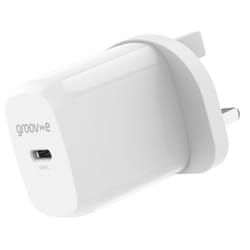 USB-C Mains Charger 20W Power Delivery - White