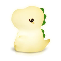 groov-e Cuties - Rory Dinosaur - Colour Changing LED Night Light with 30/60 Minute Timer - 7 Colours - Tap to Use - Rechargeable 12-Hour Battery or