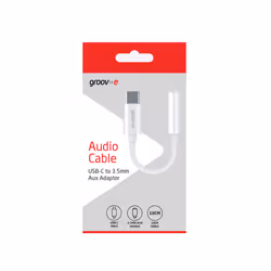 Groov-e Audio Adapter USB-C to 3.5mm Female AUX Adapter 10cm
