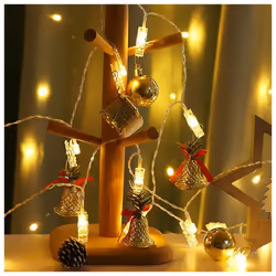 LED Clips - 3m Photo Clip Strip Lights with 20 LED Clips - Warm White Lighting - Battery Operated