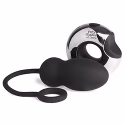 Lovehoney Fifty Shades of Grey Relentless Vibrations, Black, Silver, Silicone, Wireless, Latex, Masturbation, Vaginal sex, 20 ...