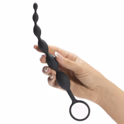 Lovehoney Fifty Shades of Grey Pleasure Intensified Anal beads Black Silicon 1 pc(s)
