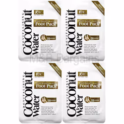 4 x Treatment Deep Moisturising Revitalising Coconut Water Foot Pack