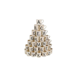 Wild and Wolf Ltd Scrabble Alphabet Mug - W - Hasbro Coffee Mug Beverage SCR023