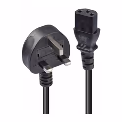 C13 Kettle PC Power Computer Power Supply Adapter IEC Cord Mains Cable Lead UK Plug for Monitor, Printer, Photocopier, Screen ...
