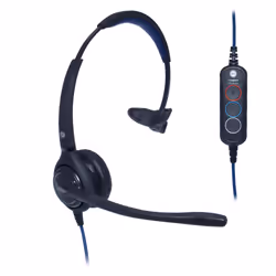 JPL -501S-USB, Wired, Office/Call center, 210 - 20000 Hz, 122 g, Headset, Black, Blue