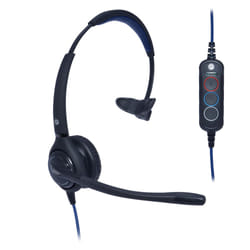 JPL JPL-501S-USB Headset Wired Head-band Office/Call center USB Type-A Black, Blue