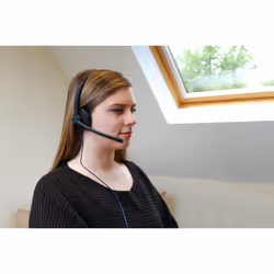 JPL Commander-1 V2 Headset Wired Head-band Office/Call center USB Type-A Black, Blue - Additional view 8