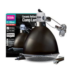 Arcadia Reflector Clamp Lamp with Ceramic Holder (E27), 20cm, Graphite