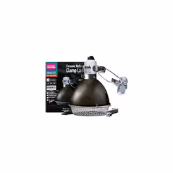 Graphite Ceramic Reflector Clamp Lamp with Ceramic Holder, Small 140mm / 5.5"