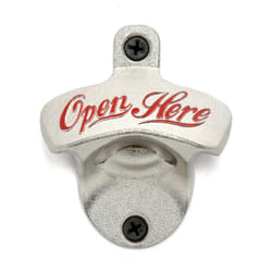 IGGI Retro Wall Mounted Beer Bottle Opener, Silver