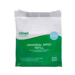 Clinell Universal Wipes Bucket Refill, Pack of 225