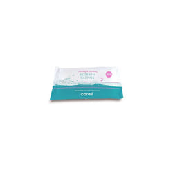 Carell Bed Bath Gloves - Easy to use, Containing Aloe Vera, Dermotologically Tested, Alcohol-Free - Pack of 8 Gloves