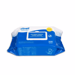 Clinell CAHW200 Antibacterial Hand Wipes - Pack of 200