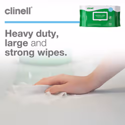 Clinell Universal Cleaning and Disinfectant Wipes for Surfaces - Pack of 200 Thick WipesMulti Purpose Wipes, Kills 99.99% of Germs, Effective in 10 Se