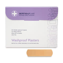 Dependaplast REL534 Washproof Plaster, 7.5 cm x 2.5 cm (Pack of 100)