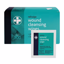 Reliance Medical Reliwipe Wound Cleansing Wipes Pack of 100 745 HS88745