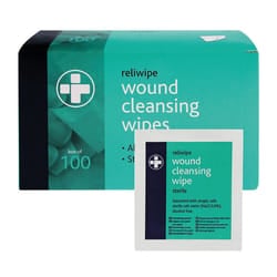 Reliance Medical Reliwipe Wound Cleansing Wipes Pack of 100 745 HS88745