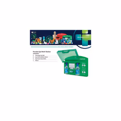 Reliance REL919 Complete Emergency Eye Wash Station with 20ml Pods/500ml Bottles/Eye Pads/Mirror