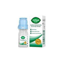 VIZhyal 0.4% Cross-Linked Sodium Hyaluronate Eye Drops for Dry Eyes & Tired Eyes