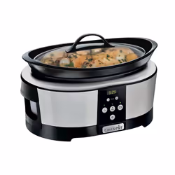 Crock-Pot SCCPBPP605-050, 5.7 L, Chrome, Buttons, 6 person(s), Digital, 0.5 h