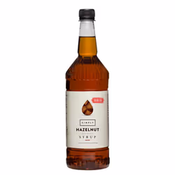 Simply Hazelnut Sugar-Free Syrup (1 Litre Bottle)