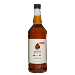 Simply Hazelnut Sugar-Free Syrup (1 Litre Bottle)