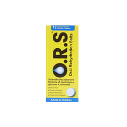 Oral Rehydration Salts Lemon flavour 12 Soluble Tablets