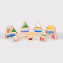 Tickit Sensory Blocks, 1 yr(s), Acrylic, Rubberwood, Multicolour, Wood