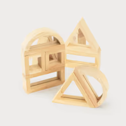 Tickit Large Mirror Blocks, 1 yr(s), Acrylic, Rubberwood, Wood