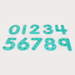 Tickit SiliShapes Dot Numbers, Silicone, Green
