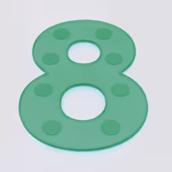 Tickit SiliShapes Dot Numbers