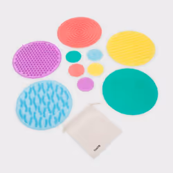 Tickit SiliShapes Sensory Circle Set, Silicone, Multicolour