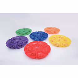 Tickit Flower Sorting & Paint Trays, Blue, Green, Orange, Purple, Red, Yellow