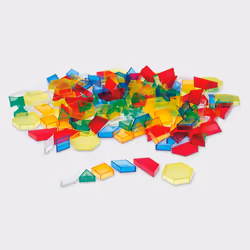 Tickit Translucent Hollow Pattern Blocks, 3 yr(s), Acrylic, Multicolour, Translucent