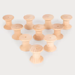 Tickit Natural Wooden Spools, Needlework, 0.8 yr(s)