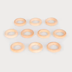 Tickit Natural Wooden Rings Small, 0.8 yr(s), Wood, Wood