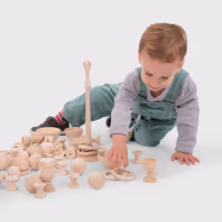 Tickit Natural Wooden Ring Stand
