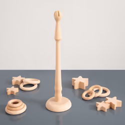 Tickit Natural Wooden Ring Stand
